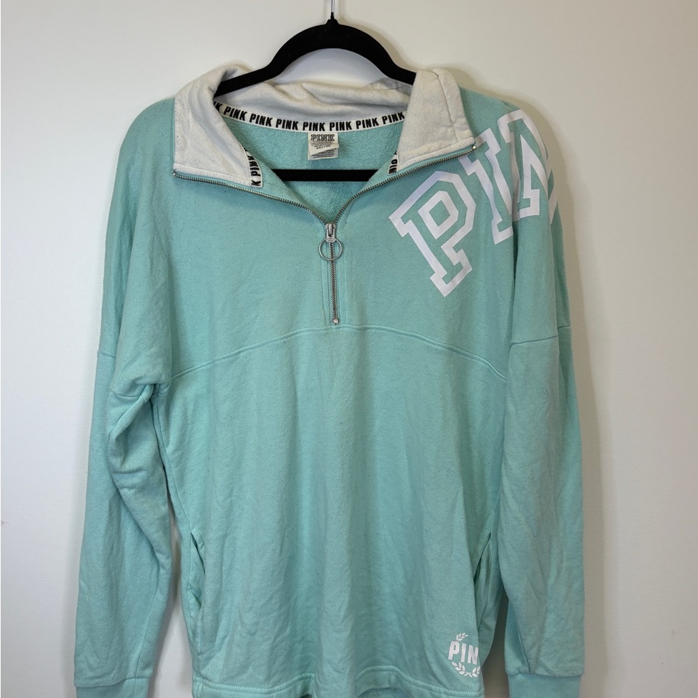 Victoria's Secret PINK Mint Green Pullover